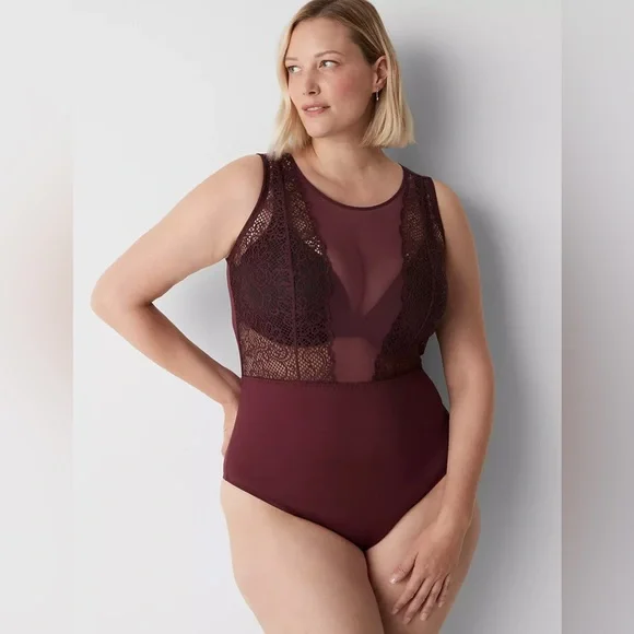New with tags Maroon Body suit - Picture 2 of 3